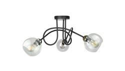 Lampa sufitowa nowoczesna 3xE27 EVIE BLACK/GOLD-87829