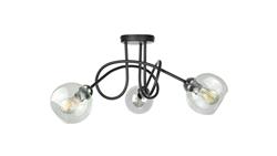 Lampa sufitowa nowoczesna 3xE27 EVIE BLACK/SILVER-87842