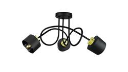 Lampa sufitowa nowoczesna 3xE27 SIMPLY BLACK/GOLD-87920