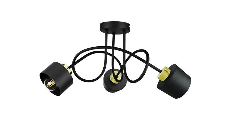 Lampa sufitowa nowoczesna 3xE27 SIMPLY BLACK/GOLD-87920 Lampa sufitowa nowoczesna 3xE27 SIMPLY BLACK/GOLD-87920