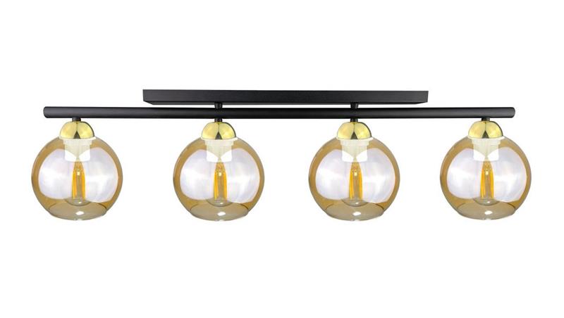Lampa sufitowa nowoczesna 4xE27 AMARUS BLACK/GOLD-87912