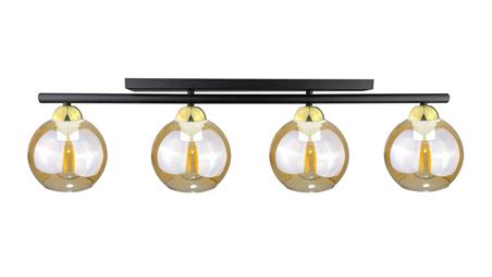 Lampa sufitowa nowoczesna 4xE27 AMARUS BLACK/GOLD-87912