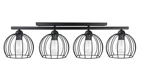 Lampa sufitowa nowoczesna 4xE27 BACCA BLACK-87840