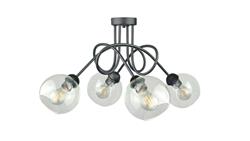 Lampa sufitowa nowoczesna 4xE27 EVIE BLACK-87838