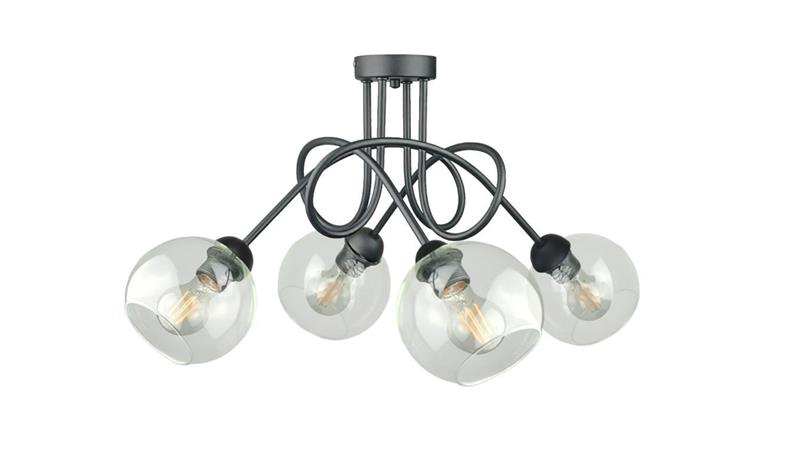 Lampa sufitowa nowoczesna 4xE27 EVIE BLACK-87838 Lampa sufitowa nowoczesna 4xE27 EVIE BLACK-87838