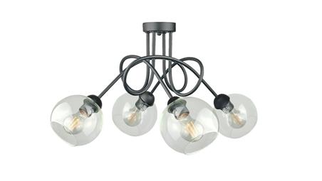 Lampa sufitowa nowoczesna 4xE27 EVIE BLACK-87838