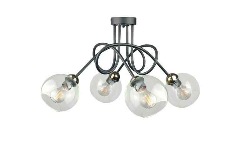 Lampa sufitowa nowoczesna 4xE27 EVIE BLACK/GOLD-87841 Lampa sufitowa nowoczesna 4xE27 EVIE BLACK/GOLD-87841