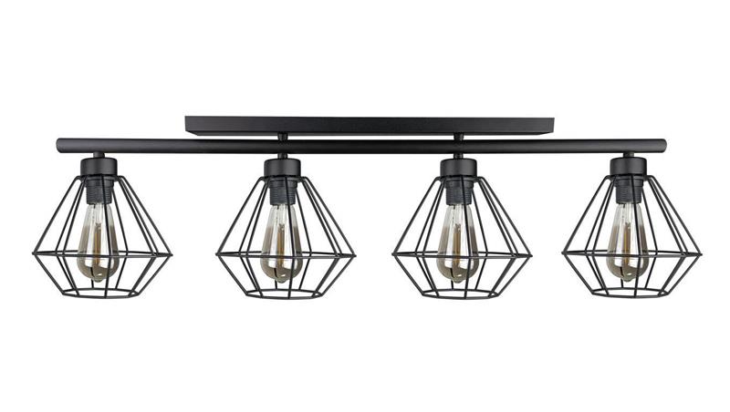 Lampa sufitowa nowoczesna 4xE27 FEBRIS BLACK-87836
