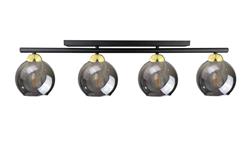 Lampa sufitowa nowoczesna 4xE27 MINOR BLACK/GOLD-87849