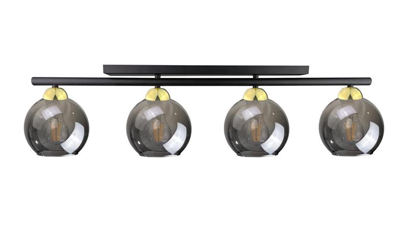 Lampa sufitowa nowoczesna 4xE27 MINOR BLACK/GOLD-87849 Lampa sufitowa nowoczesna 4xE27 MINOR BLACK/GOLD-87849
