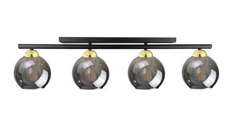 Lampa sufitowa nowoczesna 4xE27 MINOR BLACK/GOLD-87849