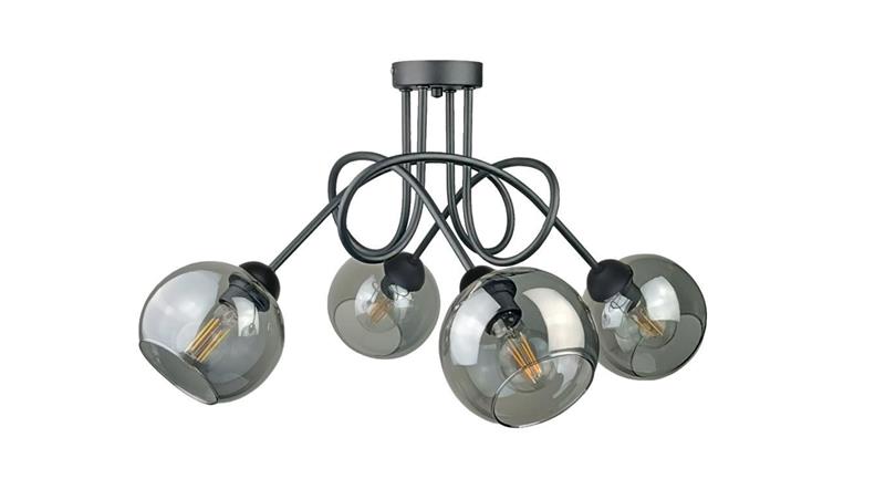 Lampa sufitowa nowoczesna 4xE27 RING BLACK-87846 Lampa sufitowa nowoczesna 4xE27 RING BLACK-87846