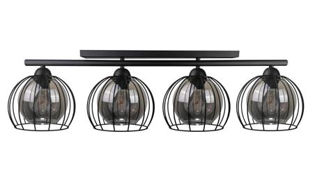 Lampa sufitowa nowoczesna 4xE27 STIGMA BLACK-87930