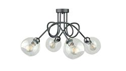 Lampa sufitowa nowoczesna 4xE27 EVIE BLACK/SILVER-87906