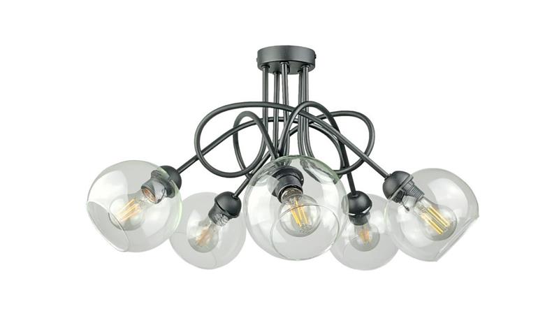 Lampa sufitowa nowoczesna 5xE27 EVIE BLACK-87913 Lampa sufitowa nowoczesna 5xE27 EVIE BLACK-87913