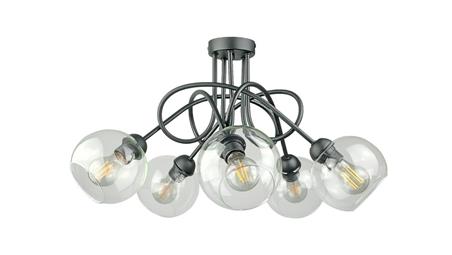 Lampa sufitowa nowoczesna 5xE27 EVIE BLACK-87913
