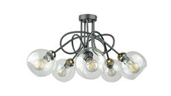 Lampa sufitowa nowoczesna 5xE27 EVIE BLACK/GOLD-87851