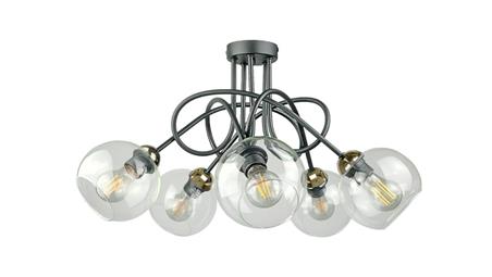 Lampa sufitowa nowoczesna 5xE27 EVIE BLACK/GOLD-87851