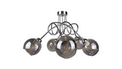 Lampa sufitowa nowoczesna 5xE27 RING SILVER-87905