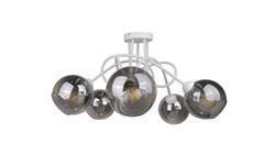 Lampa sufitowa nowoczesna 5xE27 RING WHITE-87853