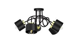 Lampa sufitowa nowoczesna 5xE27 SIMPLY BLACK/GOLD-87855