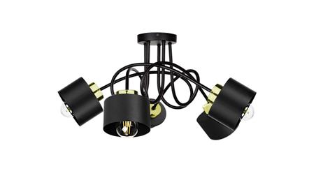 Lampa sufitowa nowoczesna 5xE27 SIMPLY BLACK/GOLD-87855