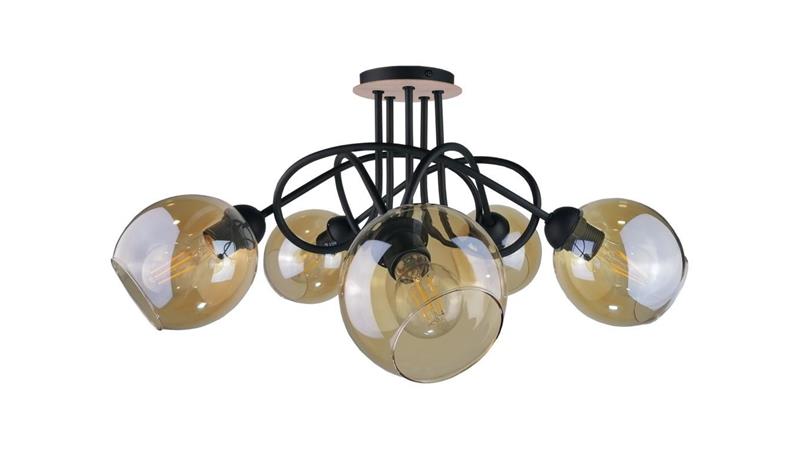 Lampa sufitowa nowoczesna 5xE27 VENUS WOOD-87874 Lampa sufitowa nowoczesna 5xE27 VENUS WOOD-87874