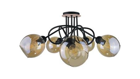 Lampa sufitowa nowoczesna 5xE27 VENUS WOOD-87874