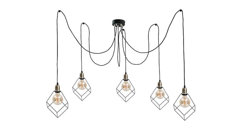 Lampa wisząca 5xE27 RUBEN GOLD-87859 Lampa wisząca 5xE27 RUBEN GOLD-87859