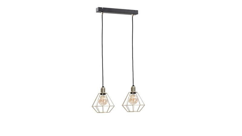 Lampa wisząca loftowa 2xE27 COMO GOLD-87876