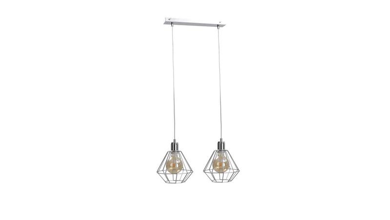 Lampa wisząca loftowa 2xE27 FOSKAL SILVER-87879