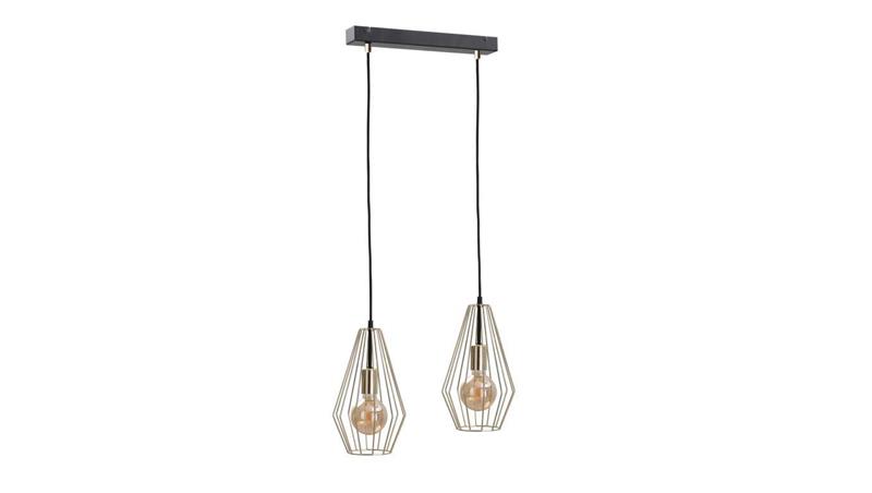 Lampa wisząca loftowa 2xE27 GEO GOLD-87892 Lampa wisząca loftowa 2xE27 GEO GOLD-87892
