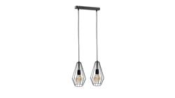 Lampa wisząca loftowa 2xE27 LEX BLACK-87889