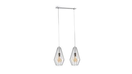 Lampa wisząca loftowa 2xE27 LEX SILVER-87890