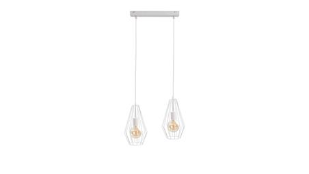 Lampa wisząca loftowa 2xE27 LEX WHITE-87883