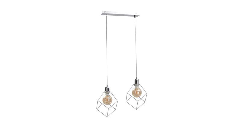 Lampa wisząca loftowa 2xE27 RUBEN SILVER-87891