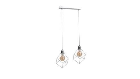 Lampa wisząca loftowa 2xE27 RUBEN SILVER-87891