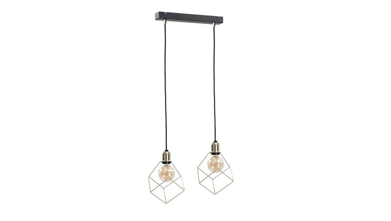 Lampa wisząca loftowa 2xE27 TAHO GOLD-87888