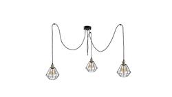Lampa wisząca loftowa 3 xE27 FOSKAL GOLD-87897