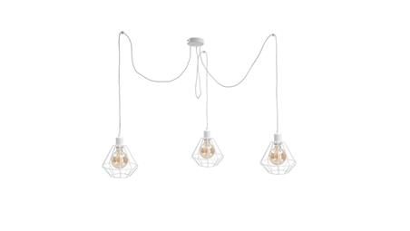 Lampa wisząca loftowa 3 xE27 FOSKAL WHITE-87904