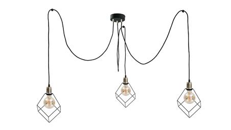 Lampa wisząca loftowa 3 xE27 RUBEN GOLD-87901