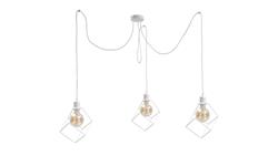 Lampa wisząca loftowa 3 xE27 RUBEN WHITE-87902