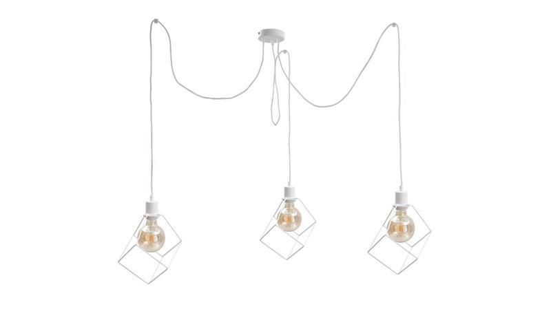 Lampa wisząca loftowa 3 xE27 RUBEN WHITE-87902