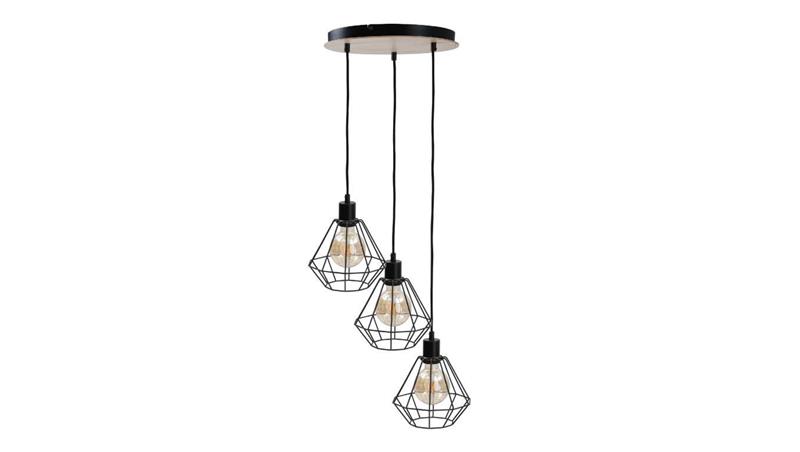 Lampa wisząca loftowa 3x E27 ATWOOD-87907