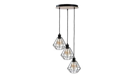 Lampa wisząca loftowa 3x E27 ATWOOD-87907