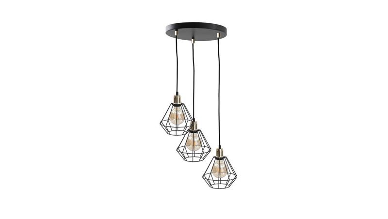 Lampa wisząca loftowa 3x E27 FOSKAL GOLD-87919 Lampa wisząca loftowa 3x E27 FOSKAL GOLD-87919