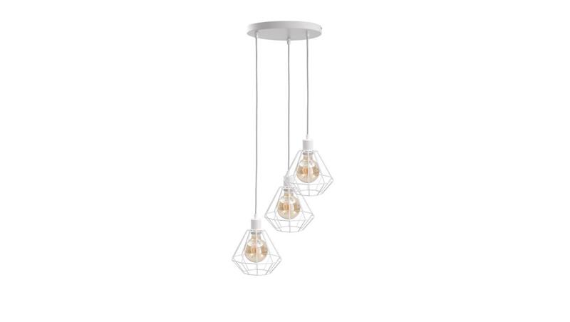 Lampa wisząca loftowa 3x E27 FOSKAL WHITE-87916 Lampa wisząca loftowa 3x E27 FOSKAL WHITE-87916