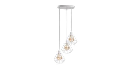 Lampa wisząca loftowa 3x E27 FOSKAL WHITE-87916