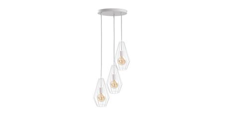 Lampa wisząca loftowa 3x E27 LEX WHITE-87921