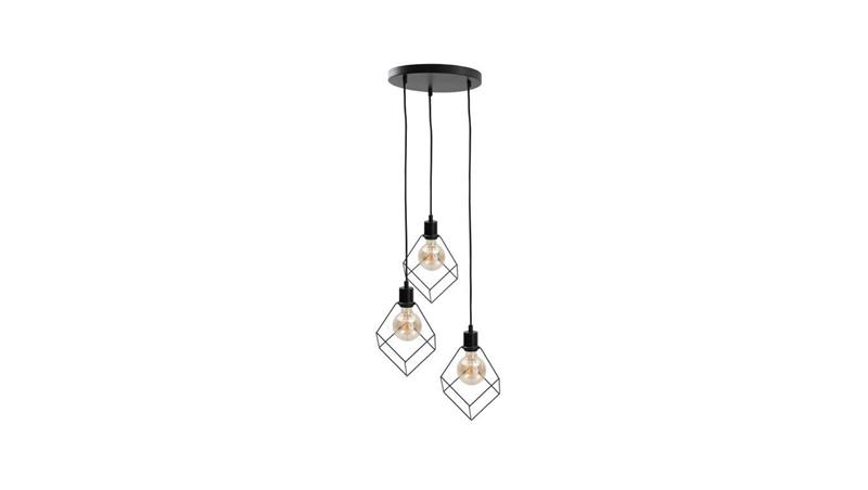 Lampa wisząca loftowa 3x E27 RUBEN BLACK-87926